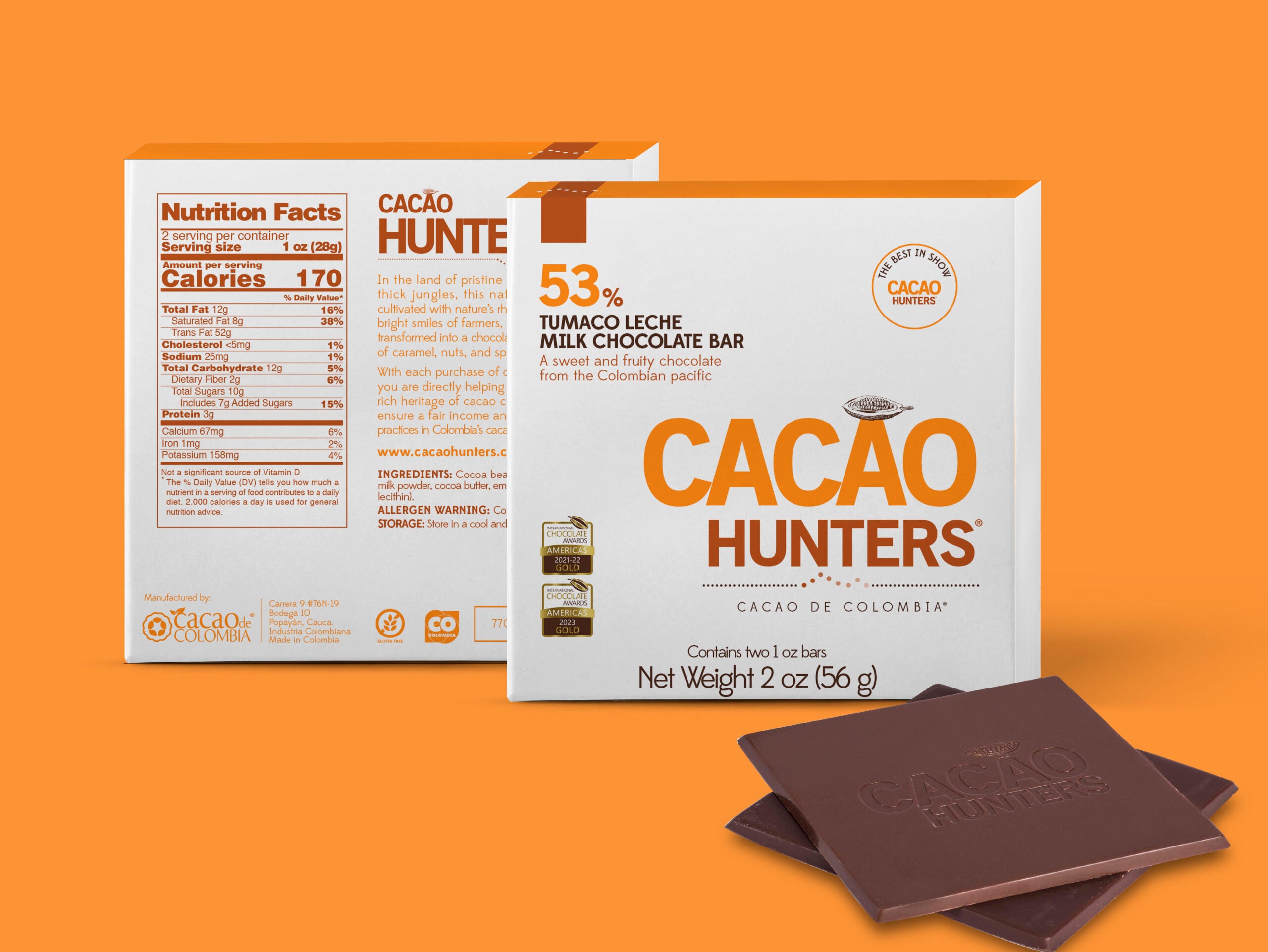 Cacao Hunters Tumaco Leche 53% Milk Chocolate | Artisan Bean to