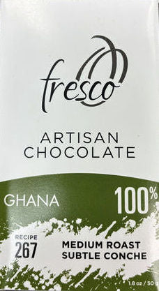チョココロ Fresco Ghana 100% Dark Chocolate (Organic) (267) | Artisan Bean to
