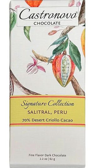 Castronovo Salitral Peru 70% Dark Chocolate (Organic) - Chocolate Collective Canada