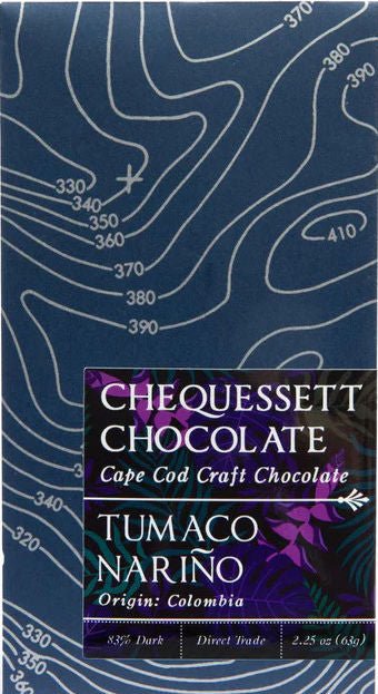 Chequessett Tumaco Narino 83 % Dark Chocolate (Organic) - Chocolate Collective Canada