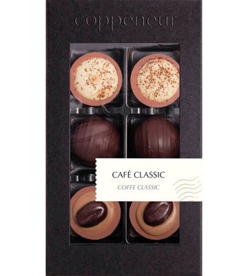 Coppeneur Dark & Milk Chocolate Cafe Classic (6 truffles & Pralines without alcohol) - Chocolate Collective Canada