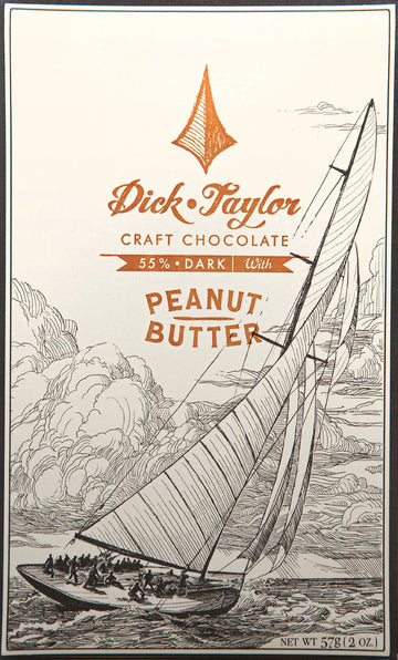 Dick Taylor 55% Dark Chocolate with peanut butter (Organic) - Chocolate Collective Canada