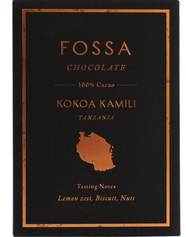 Fossa Kokoa Kamili Tanzania 100% Dark Chocolate (Organic