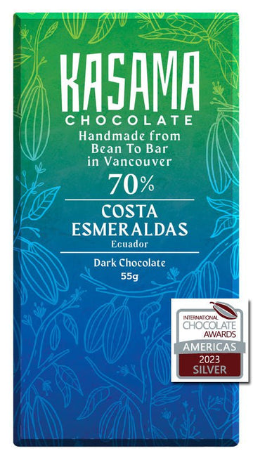 Kasama Costa Esmeraldas Ecuador 70% Dark Chocolate - Chocolate Collective Canada