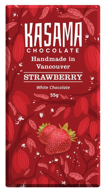 Kasama White Chocolate with British Columbia strawberries - Chocolate Collective Canada