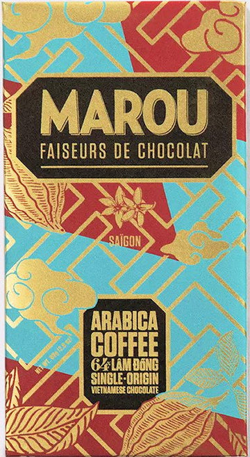 Marou Lam Dong Vietnam 64% Dark Chocolate with Vietnamese Arabica coffee - Chocolate Collective Canada