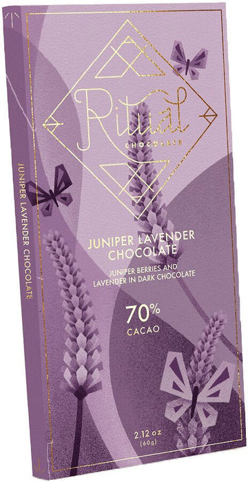 Ritual 70% Dark Chocolate with juniper berries & lavender - Chocolate Collective Canada