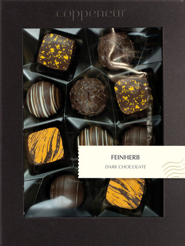 Coppeneur Dark Chocolate Truffles & Pralines (10 truffles & pralines with & without alcohol)