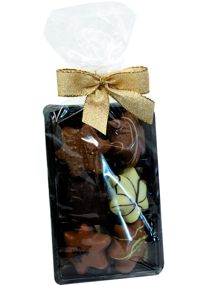 Coppeneur Dark, Milk & White Chocolate Christmas Stars (without alcohol)