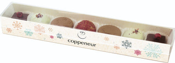 Coppeneur Dark, Milk & White Chocolate Christmas Pralines (7 piece) (no alcohol)