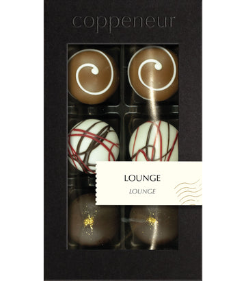 Coppeneur Milk, White & Dark Chocolate Lounge Truffles (with alcohol)