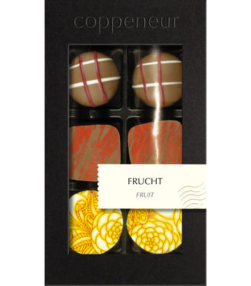 Coppeneur Milk & White Chocolate Fruit Truffles & Pralines (without alcohol)