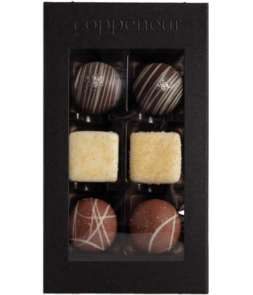 Coppeneur Dark, Milk & White Winter Pralines (with alcohol)
