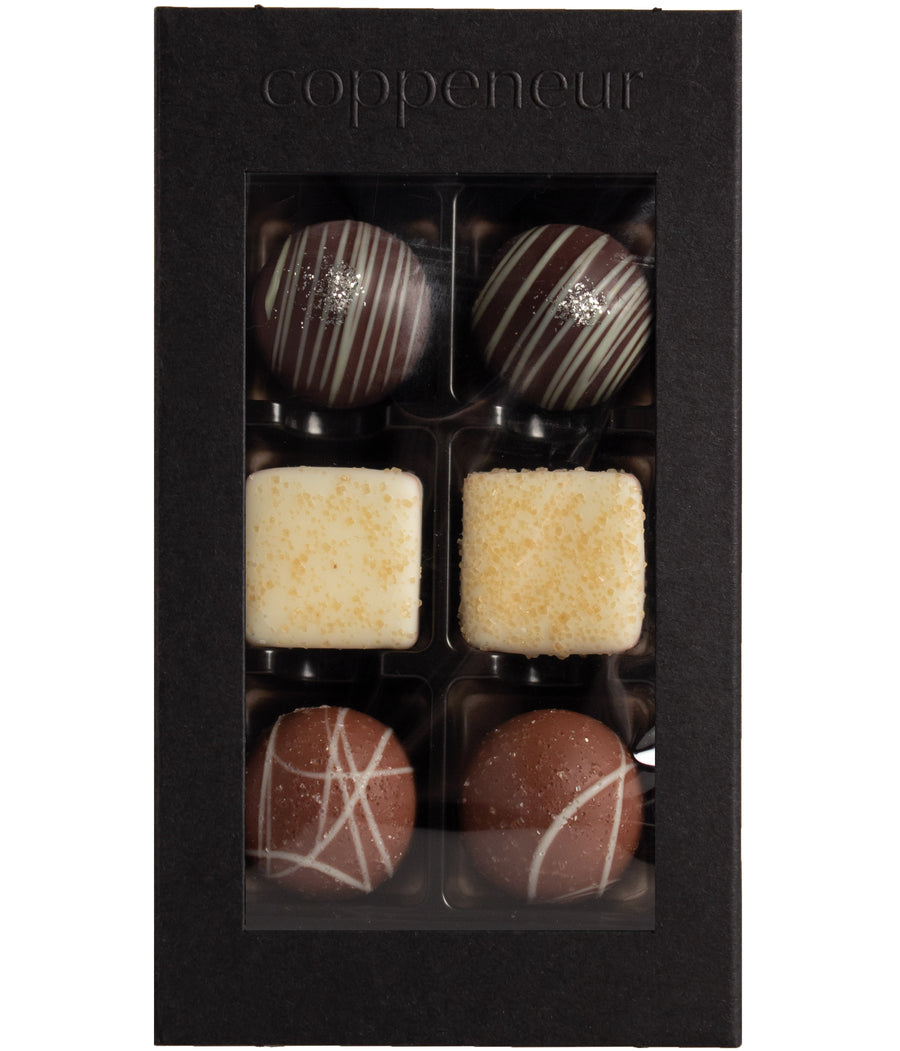Coppeneur Dark, Milk & White Winter Pralines (with alcohol)
