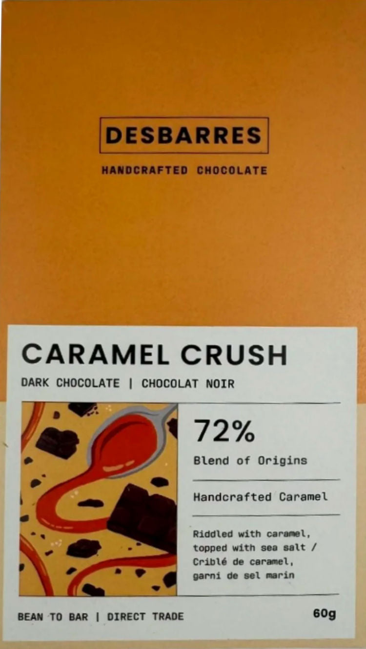 Desbarres 72% Dark Chocolate with caramel