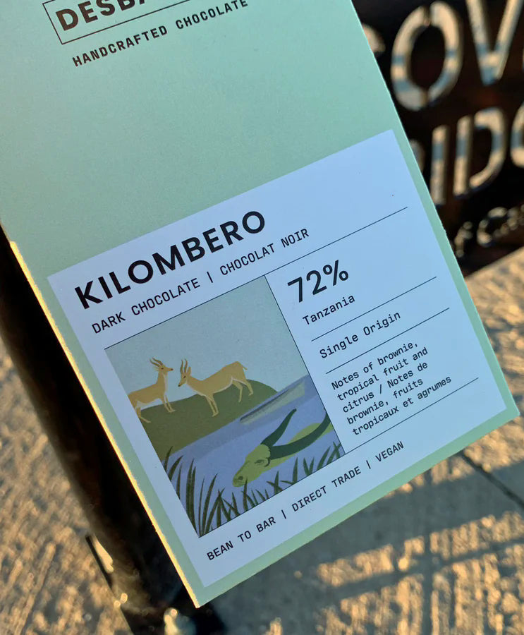 Desbarres Kilombero Tanzania 72% Dark Chocolate (Organic)