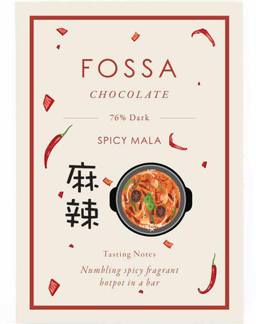 Fossa Malaysian 76% Dark Chocolate with Spicy Mala (Vegan)