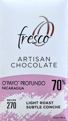Fresco O'Payo Profundo Nicaragua 70% Dark Chocolate (Organic) (270)