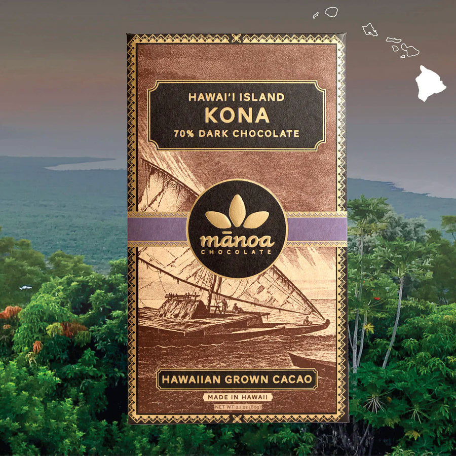 Manoa Kona Hawaii Island 70% Dark Chocolate