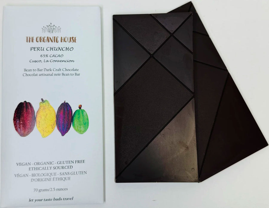 The Organic House Chuncho Peru 65% Dark Chocolate