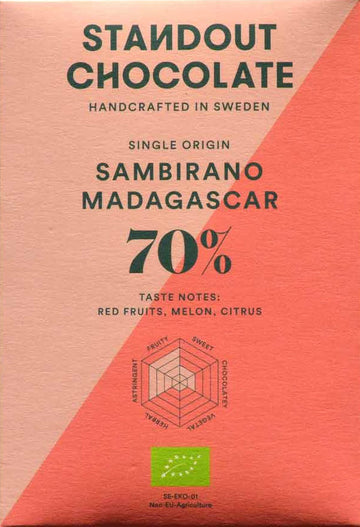 Standout Sambirano Madagascar 70% Dark Chocolate (Organic)