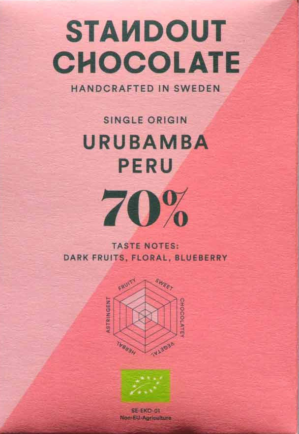 Standout Urubamba Peru 70% Dark Chocolate (Organic)