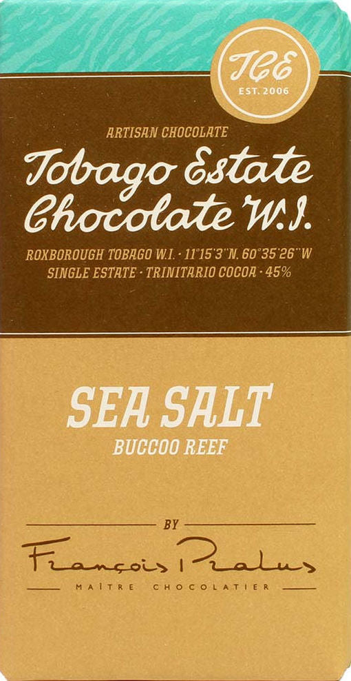 Tobago Estate 45% Milk Chocolate with Buccoo Reef sea salt