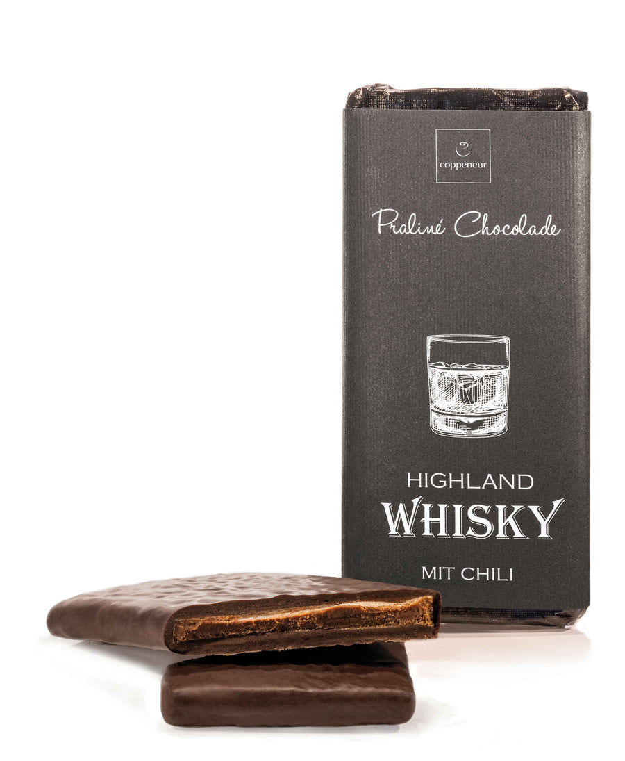 Coppeneur Dark Chocolate with whisky and chili