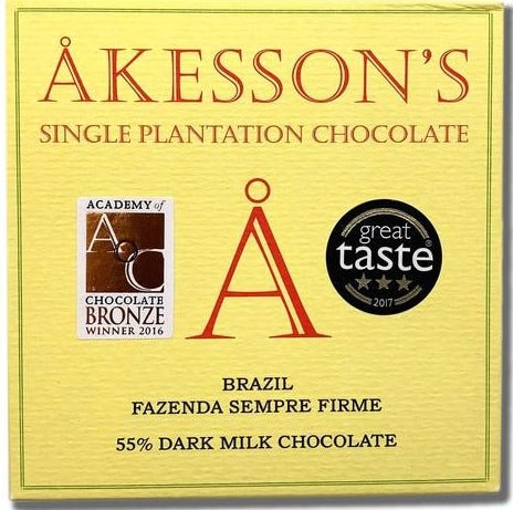 Akesson's Brazil 55% Dark Milk Chocolate - Chocolate Collective Canada