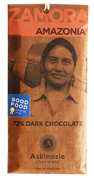 Askinosie Zamora Amazonia 72% Dark Chocolate - Chocolate Collective Canada