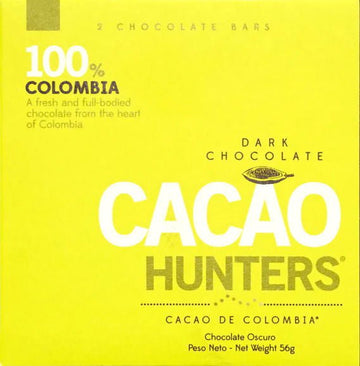 Cacao Hunters Colombia 100% Dark Chocolate - Chocolate Collective Canada