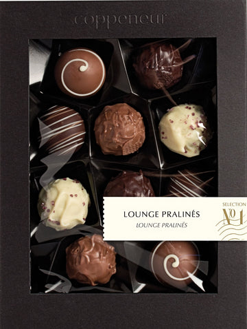 Coppeneur Dark, Milk & White Chocolate Cocktail Lounge Pralines Collection (10 pralines with alcohol) - Chocolate Collective Canada