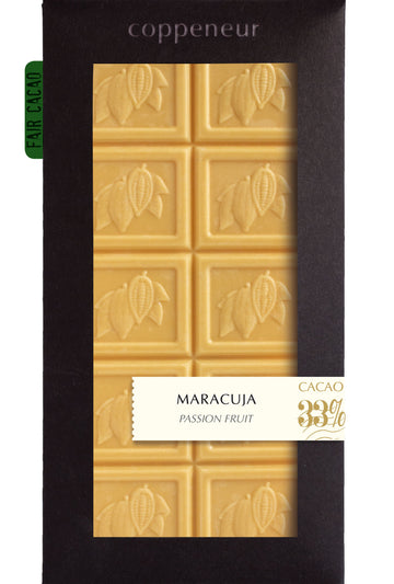 Coppeneur Madagascar 33% White Chocolate with passionfruit - Chocolate Collective Canada