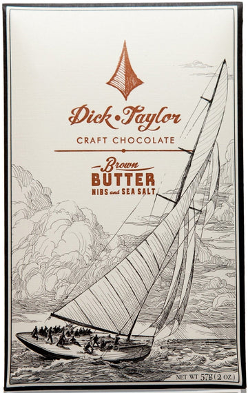 Dick Taylor Dark Chocolate with brown butter, cocoa nibs & sea salt (Organic) - Chocolate Collective Canada