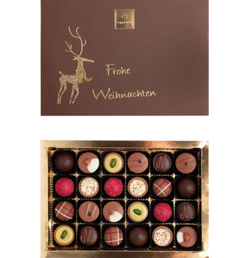 (Flying in from Germany on December 7th) Coppeneur 24-Piece Christmas Truffle & Praline Gift Box - Chocolate Collective Canada