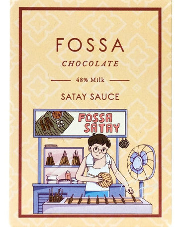 Fossa 48% Milk Chocolate with Satay Sauce - Chocolate Collective Canada