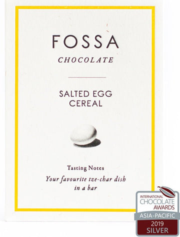 Fossa Blond Chocolate with salted egg cereal - Chocolate Collective Canada