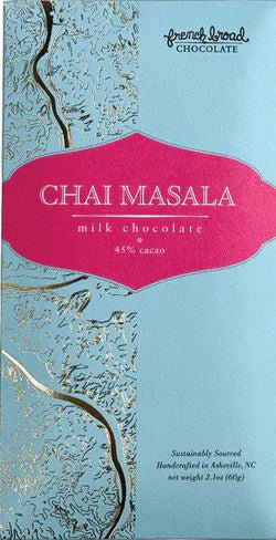 French Broad 45% Milk Chocolate with Chai Masala - Chocolate Collective Canada