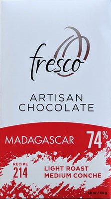 Fresco Madagascar 74% Dark Chocolate (Organic) (214) - Chocolate Collective Canada