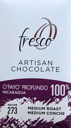 Fresco O’Payo Nicaragua 100% Dark Chocolate (273) (Organic) - Chocolate Collective Canada