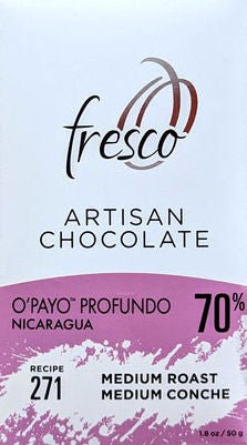 Fresco O’Payo Nicaragua 70% Dark Chocolate (271) (Organic) - Chocolate Collective Canada