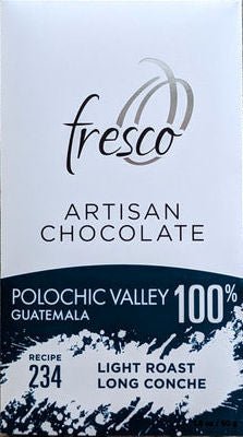 Fresco Polochic Guatemala 100% Dark Chocolate (Organic) (234) - Chocolate Collective Canada