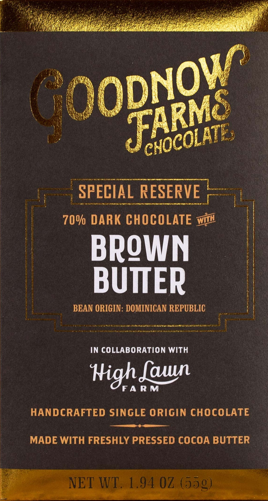 Goodnow Farms Dominican Republic 70% Dark Chocolate with browned butter - Chocolate Collective Canada