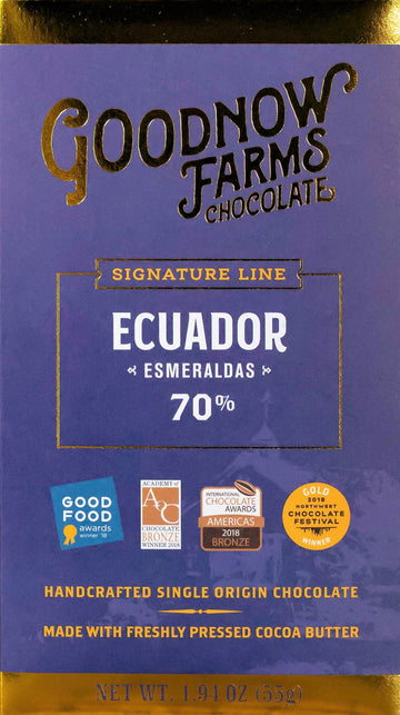 Goodnow Farms Ecuador 70% Dark Chocolate - Chocolate Collective Canada
