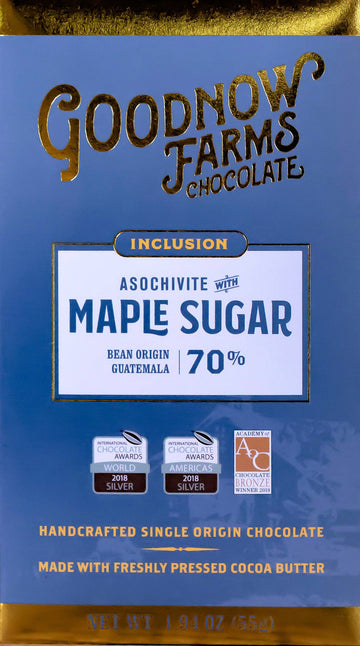 Goodnow Farms Guatemala 70% Dark Chocolate with maple sugar - Chocolate Collective Canada