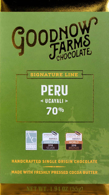 Goodnow Farms Ucayali Peru 70% Dark Chocolate - Chocolate Collective Canada