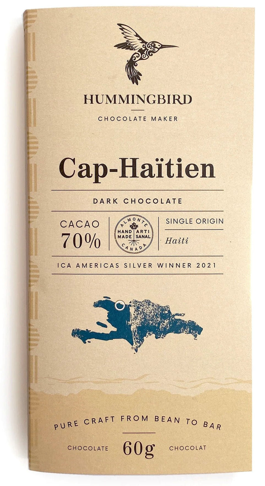 Hummingbird Cap-Haitien 70% Dark Chocolate - Chocolate Collective Canada
