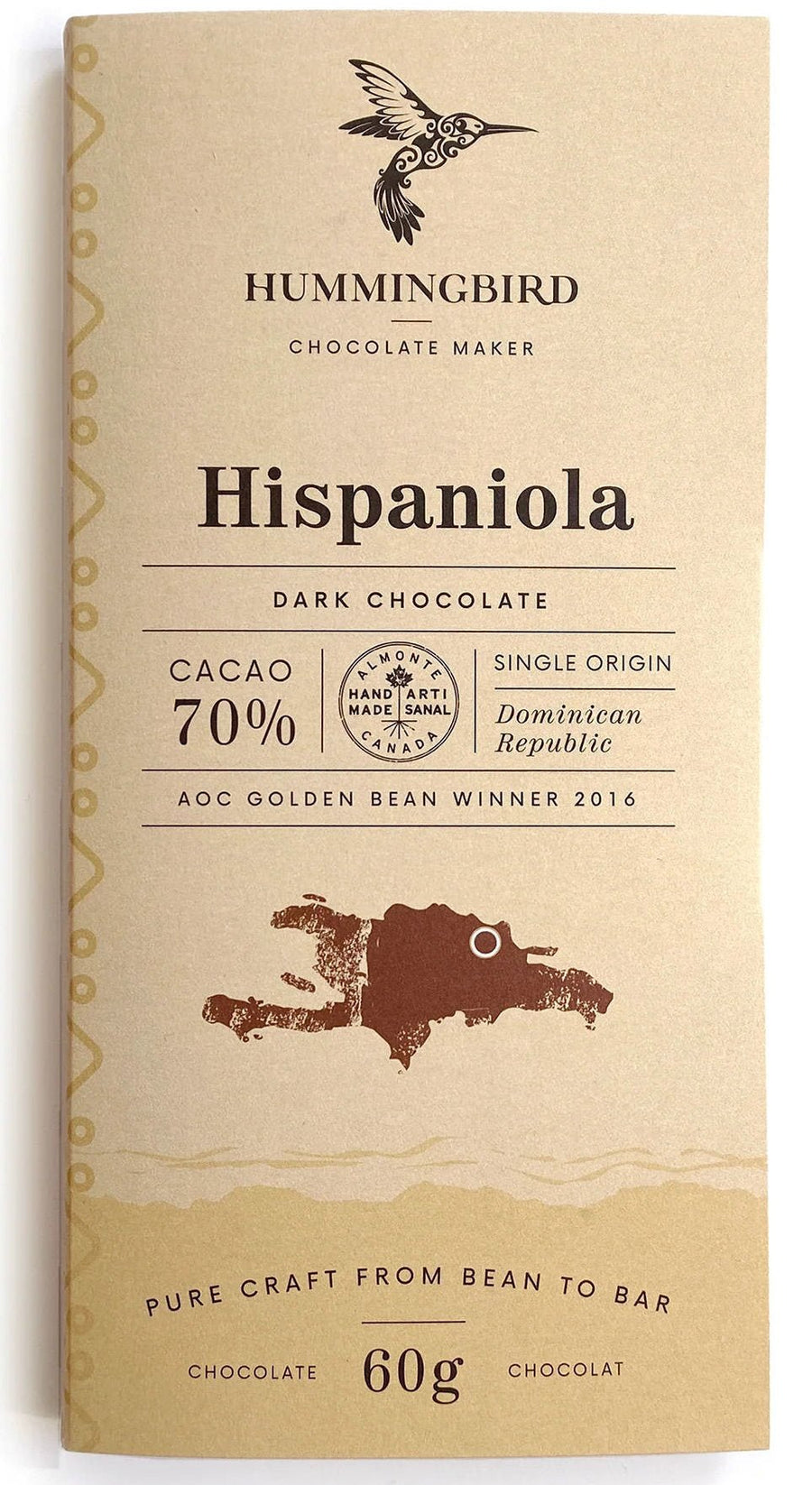 Hummingbird Hispaniola 70% Dark Chocolate (Organic) - Chocolate Collective Canada