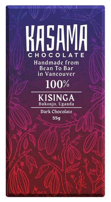 Kasama Kisinga Uganda 100% Dark Chocolate (Organic) - Chocolate Collective Canada
