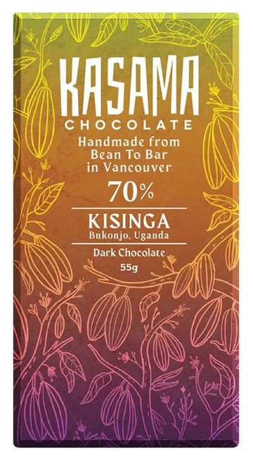 Kasama Kisinga Uganda 70% Dark Chocolate (Organic) - Chocolate Collective Canada